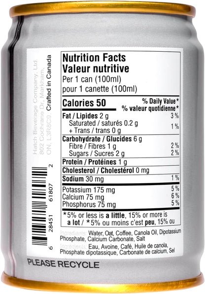 Hatch Cold Shot White - Oatado, 100ml - Made in Canada