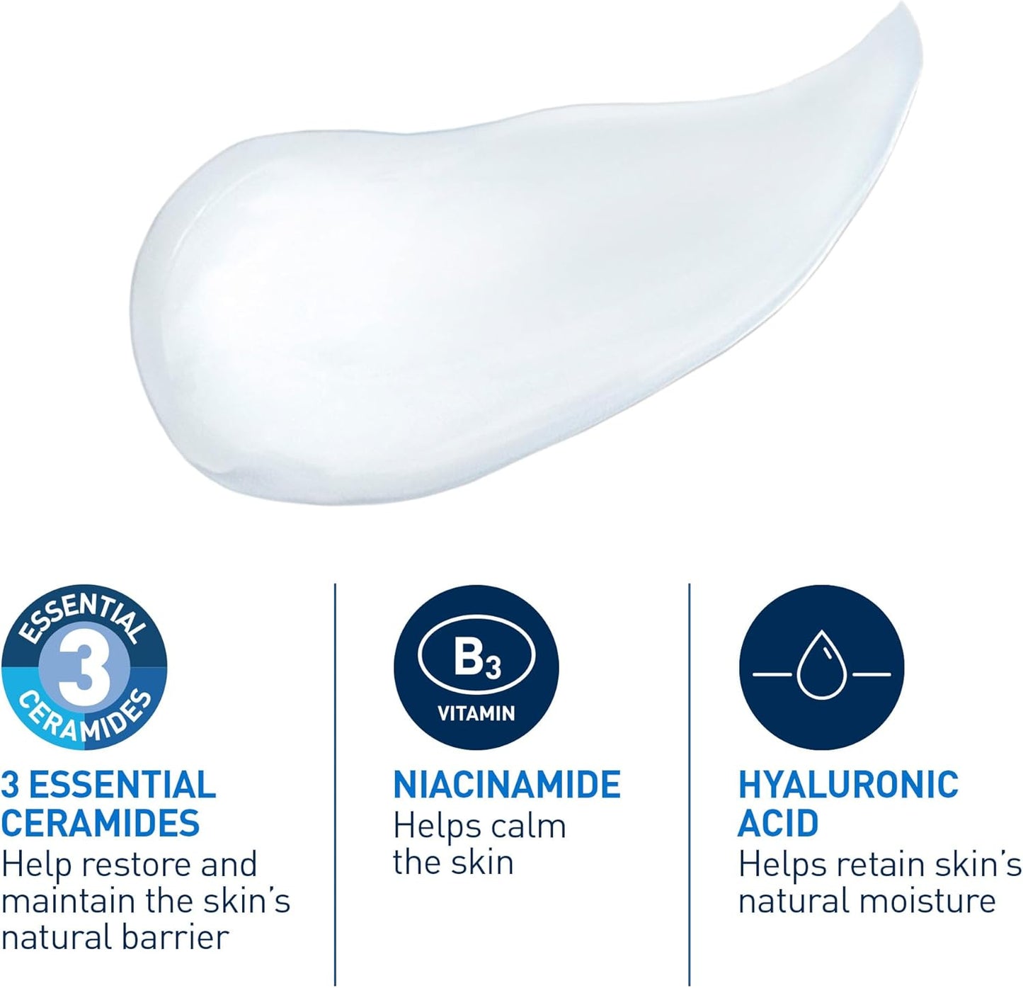 CeraVe Ultra-Light Moisturizing Gel Cream, Lightweight Face Moisturizer with Ceramides, Niacinamide & Hyaluronic Acid. Oil Free, Fast Absorbing and Fragrance-Free, Dermatologist Recommended, 52 mL