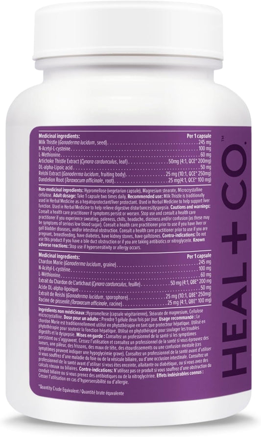 HEAL + CO. Liver Support Complex 90 Veg-Caps