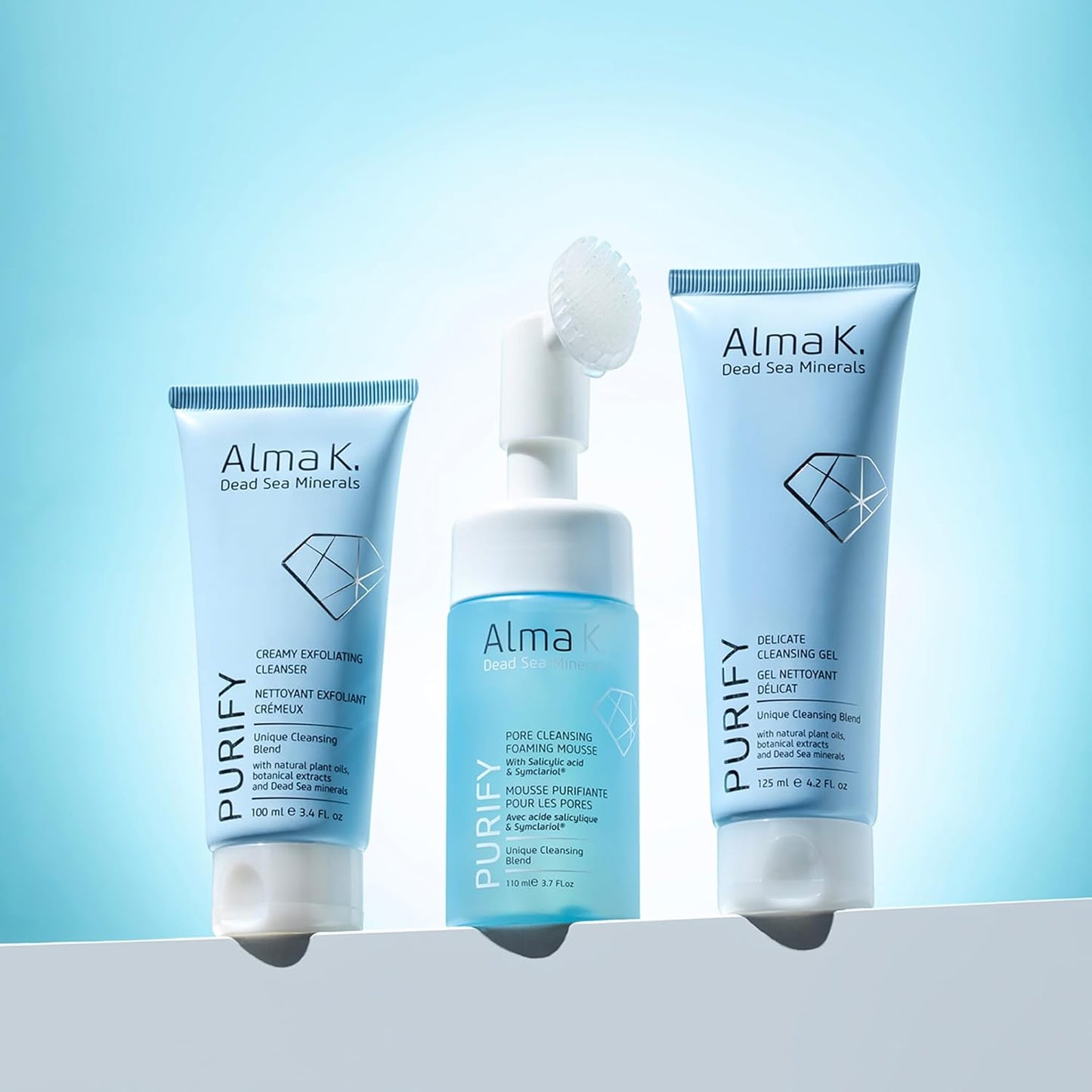 Alma K Pore Cleansing Foaming Mousse - Gentle Face Cleanser for Women - Hydrating Facial Cleanser with Salicylic Acid - Face Wash for Women - 3.7 Fl oz