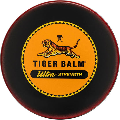 Tiger Balm Ultra Strength Pain Relieving Ointment 18g – Superior Relief for Joint and Muscle Strains - Non-staining - Tiger Balm's Strongest Concentration for Joint and Muscle Pain