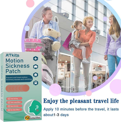 暈車貼、巡航暈船貼、噁心貼、無副作用，適用於汽車和乘船、輪船、巡航和飛機及其他交通工具（40 片）