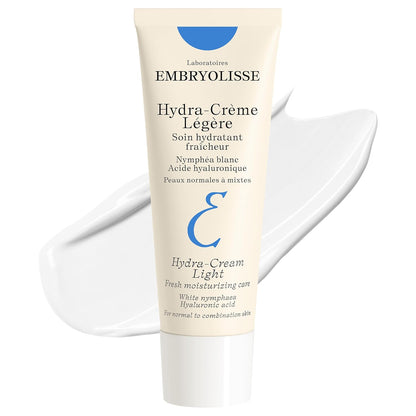 Embryolisse - Hydra Cream Light Moisturizer, Refreshing Gel Cream with Hyaluronic Acid & White Water Lily Extract, for Normal to Combination Skin - 40 ml