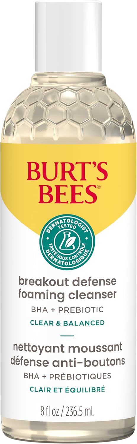 Burt’s Bees 清透平衡防痘泡沫洁面乳，236.5ml