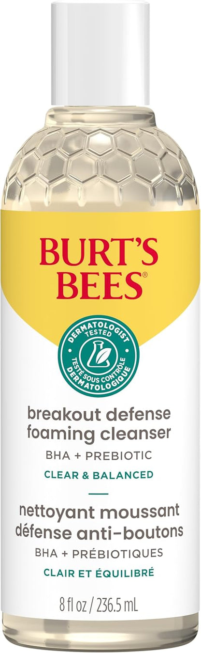 Burt’s Bees 清透平衡防痘泡沫洁面乳，236.5ml