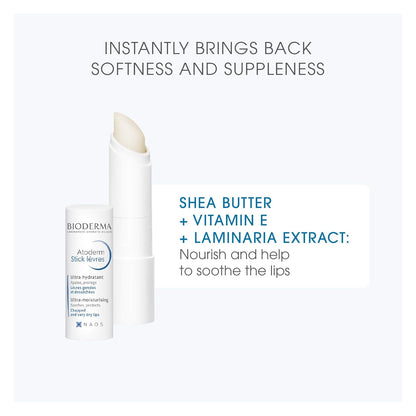 Bioderma Atoderm 唇膏，舒缓保湿润唇膏，适用于干燥和皲裂的嘴唇（2 件装）