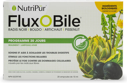 Nutripur Duo Flux O Bile 有机肝脏净化胶囊，20天