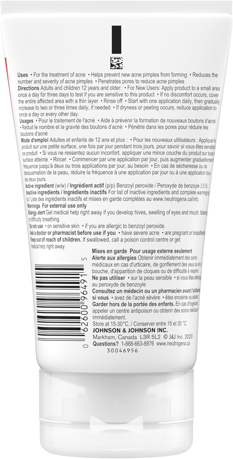 Neutrogena Acne Neutrogena Rapid clear stubborn acne Cleanser, 125 Milliliters