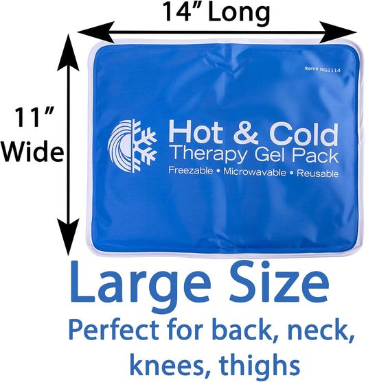 Roscoe Medical Gel Ice Packs Reusable and Cold Packs for Injuries Reusable, Shoulder Ice Pack, Knee Ice Pack, Hot and Cold Pack, Ice Pack for Back, Includes All 3 Sizes
