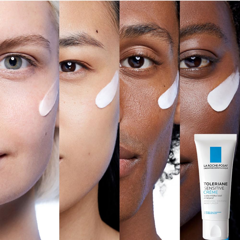 La Roche Posay Face Cream & Body Lotion BUNDLE, Toleriane Sensitive Cream & Lipikar Baume LIGHT AP+M, Hydration for Face & Body, Suitable for Sensitive, Dry to Very Dry Skin, Fragrance-Free