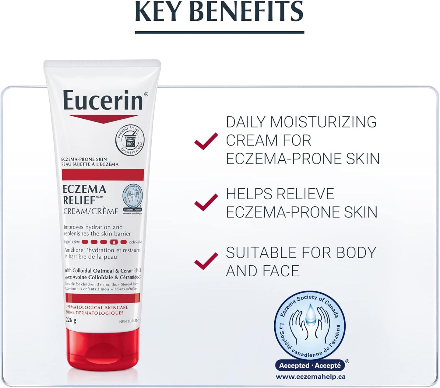 优色林湿疹舒缓身体霜，226克