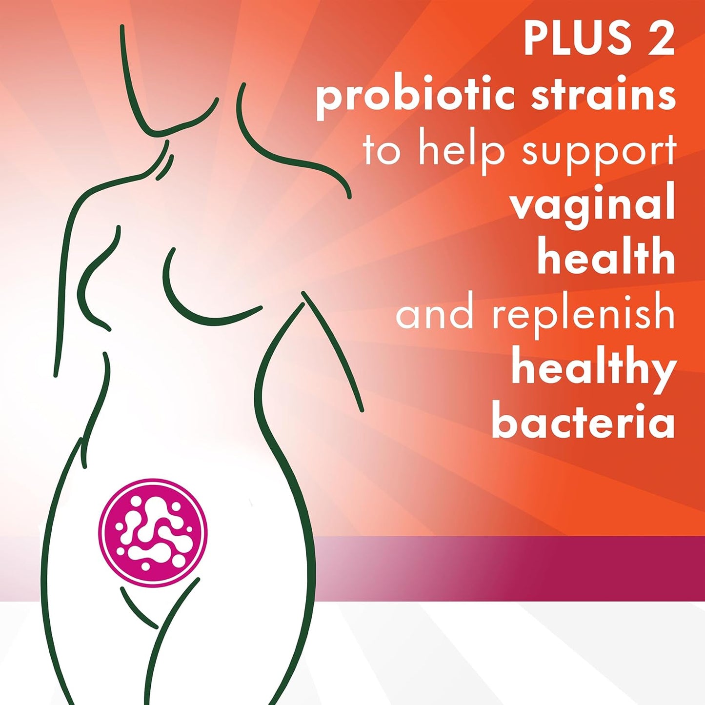 Align Probiotic，女性双效多菌株益生菌，含圣洁莓，舒缓偶发性腹部不适、胀气、腹胀，28粒胶囊