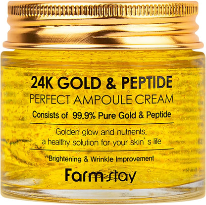 Farm Stay FarmStay 24K Gold and Peptide Perfect Ampoule Cream Cream Women 2.7 oz