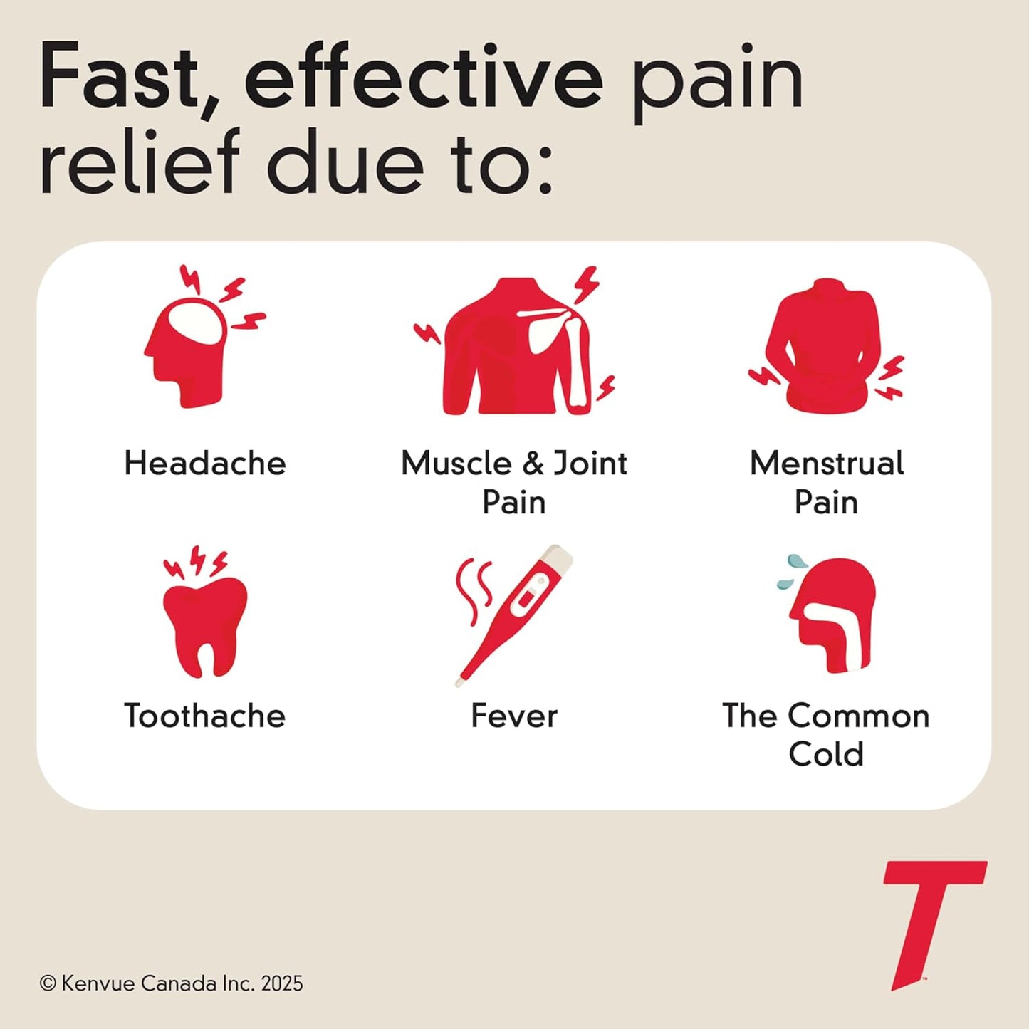 泰诺强效溶解包，500 毫克对乙酰氨基酚止痛退烧药，便携式粉末包，缓解轻微疼痛，不含布洛芬和阿司匹林，浆果味，12 片