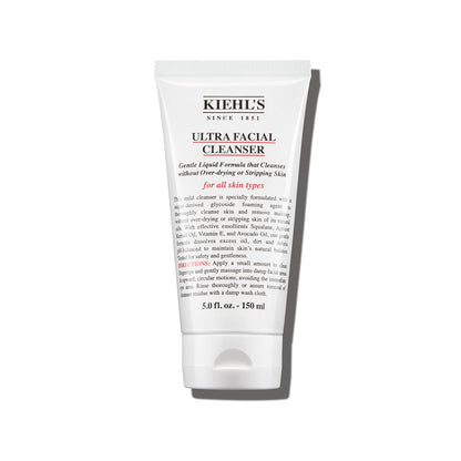Kiehl's Ultra Facial Cleanser, Lightweight Foamy Facial Cleanser, Enriched Formula that Replenishes Skin Barrier, Gently Exfoliates and Moisturizes, Suitable for All Skin Types