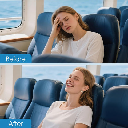 MQXUNMI Sea Sickness Patch for Cruise, 28 Count Motion Sickness Patches- Relieves Dizziness from Seasickness and carsickness, Suit for Travel of Car and Boat Rides, Cruise and Airplane