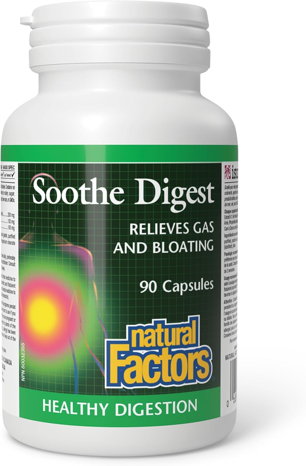 Natural Factors Soothe Digest Capsules, 90-Count