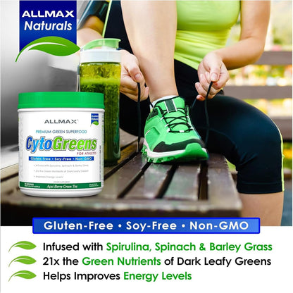 ALLMAX NUTRITION - CytoGreens - Superfood - Acai Berry Green Tea - 60 serving - 535g