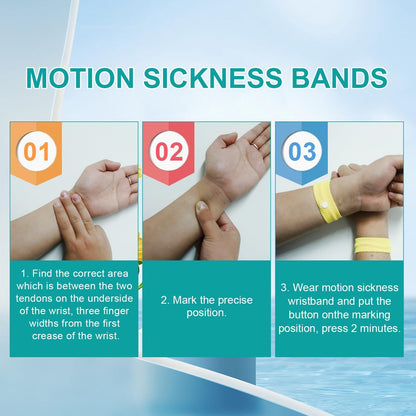 ifory 5 对晕车带和 10 片防水晕车贴，不瞌睡，旅行必备，适用于游轮、轮船、汽车和飞机