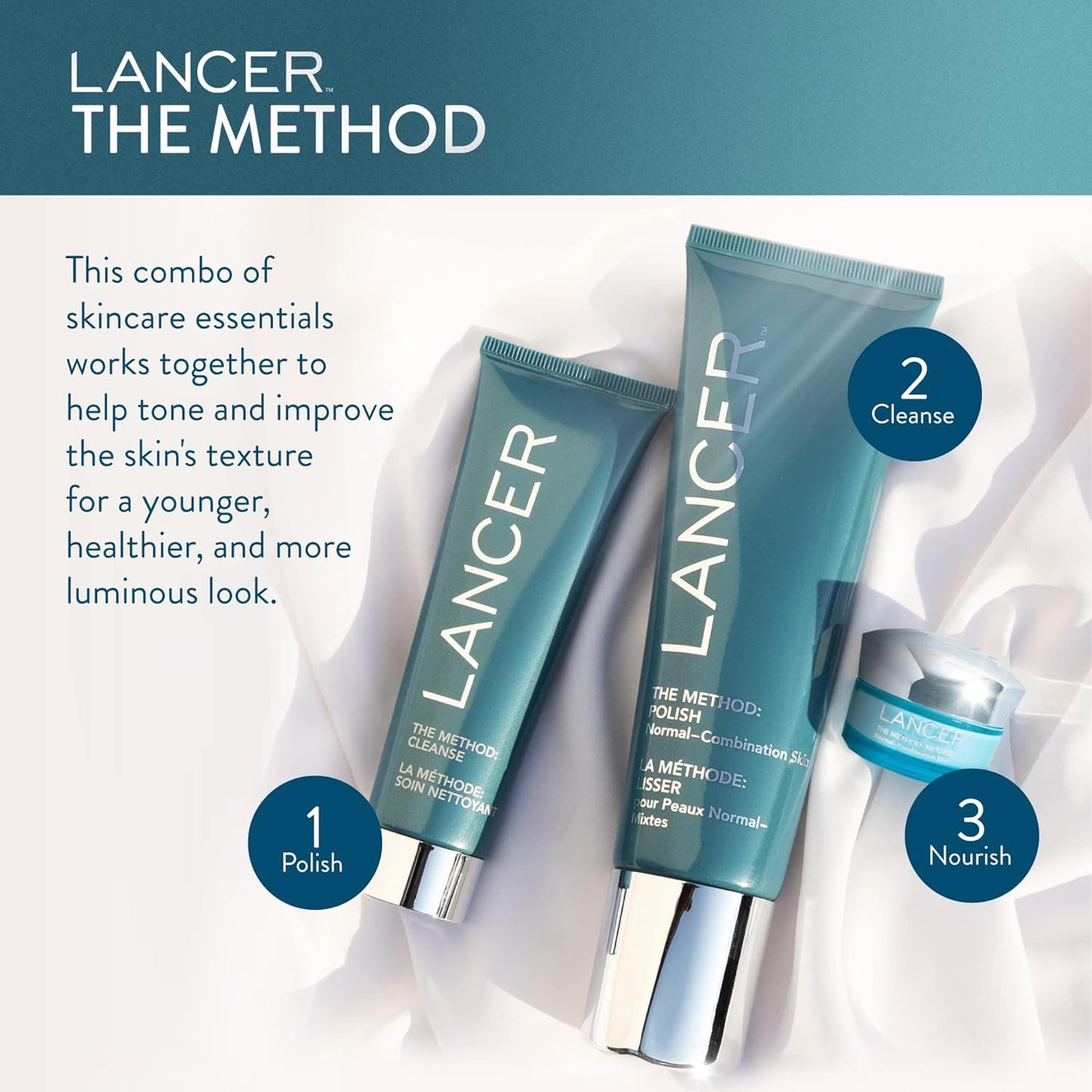 Lancer Skincare The Method 潔面乳（中性至混合性肌膚），120 毫升 4.05 液盎司
