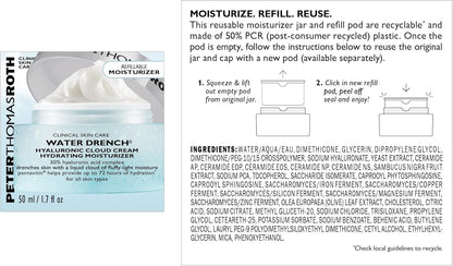 Peter Thomas Roth Water Drench Hyaluronic Cloud Cream Hydrating Moisturizer, 47.3176 Milliliter/ 1.6 Fluid Ounce