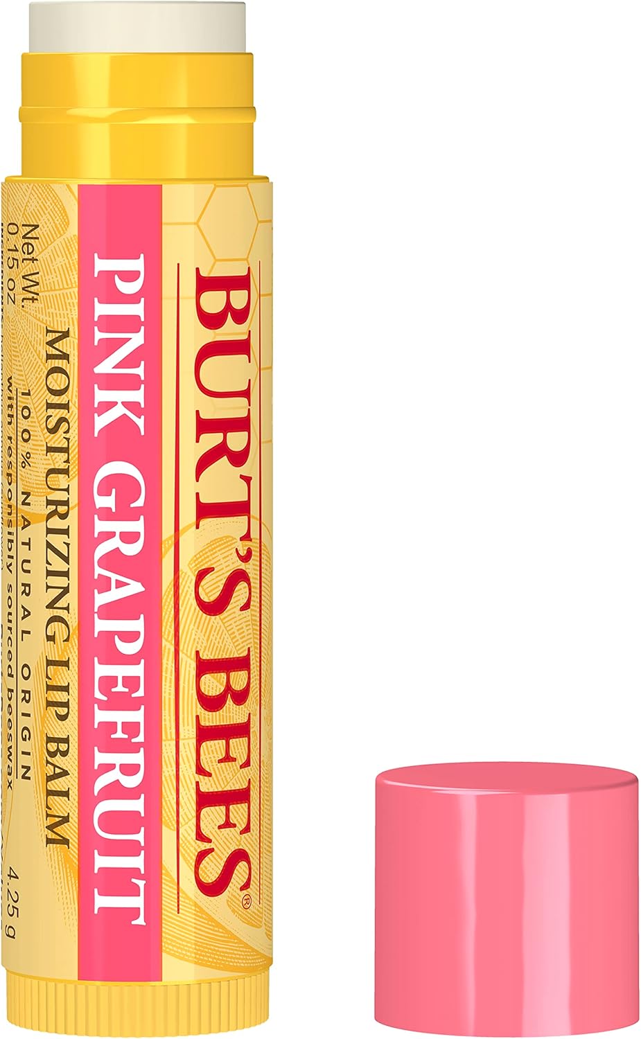 Pink Grapefruit Moisturizing Lip Balm Blister by Burts Bees for Unisex - 0.15 oz Lip Balm
