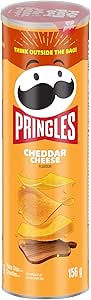 Pringles Cheddar Cheese Potato Chips, 156g/5.50oz can, (Imported from Canada)