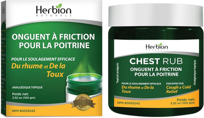Herbion Naturals 胸部按摩膏，3.5 液体盎司 - 局部镇痛剂；缓解咳嗽、鼻塞和胸闷；舒缓拉伤、扭伤和关节炎引起的疼痛和酸痛