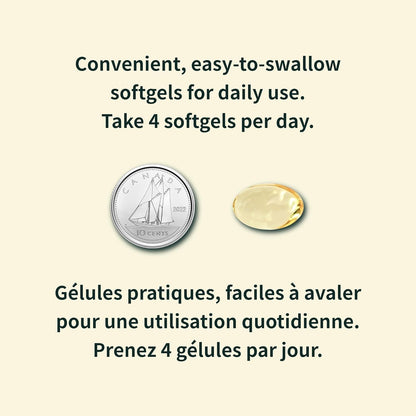 Nova Sea Atlantic® 出品，易于吞咽的竖琴海豹油 Omega 3 6 9 | 加拿大制造 | 富含 EPA、DHA 和 DPA，有益健康 | 不含化学物质，非转基因 | 500 毫克 - 240 粒软胶囊