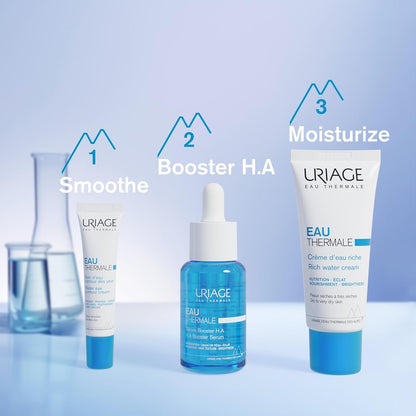 Uriage Eau Thermal Rich Water Cream - 保濕亮膚乳霜，含玻尿酸 - 乾性至極乾肌膚 - 40ml