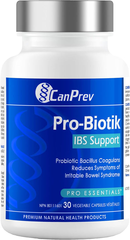 CanPrev Pro-Biotik IBS 支持，30 粒素食胶囊，30 天用量 - 男女益生菌 - 20 亿活性细胞，支持消化 - 舒适消化和平衡肠道菌群 - 缓解腹胀和胀气