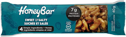 HoneyBar Snack Bars, Sweet & Salty, Gluten-Free, Non-GMO, Vegetarian, 40 g bars, 15 count