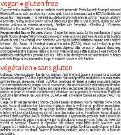 Prairie Naturals BCAA fuel ph balanced Fruit Punch Powder 315 Gram