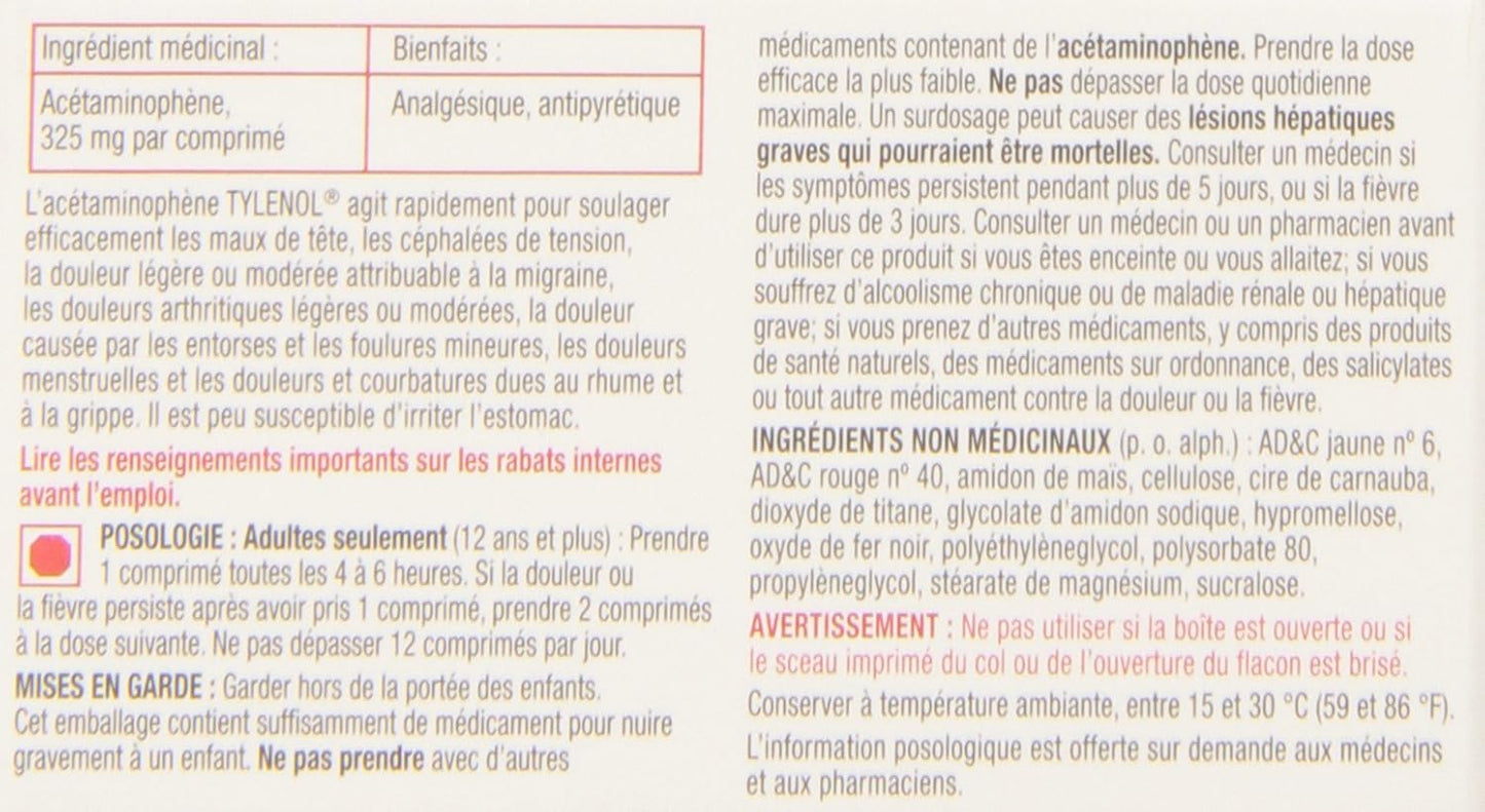 泰諾常規強度 Ez 片劑 24 片