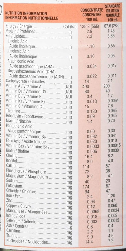 Similac Sensitive 乳糖敏感婴儿配方奶粉，浓缩液，12 x 385 毫升，0+ 个月，橙味，385 毫升（12 包）