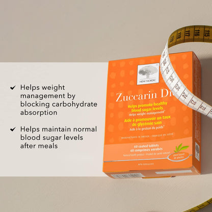 New Nordic Zuccarin Diet - Herbal Supplement to Support a Healthy Lifestyle - Contains White Mulberry Leaf Extract & Green Coffee Bean Extract - 60 Vegan Tablets