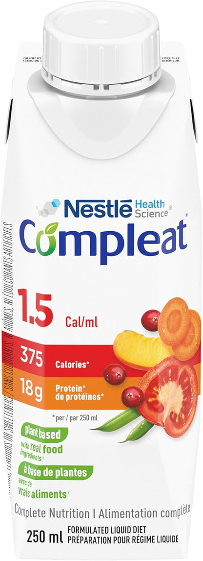 COMPLEAT 1.5 卡路里/毫升，含真正食物成分，配方液體飲食，24 盒，6.5 公斤