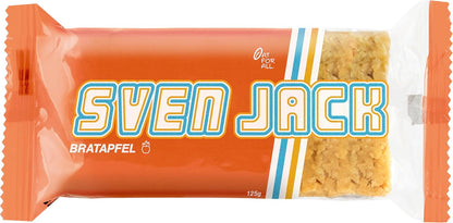SvenJack Baked Apple Oat Bar - 24 × 125g - Vegan Oatmeal Energy Bar with Baked Apple, High‑Fibre, Low‑Sugar, Gluten‑Free Comfort Snack