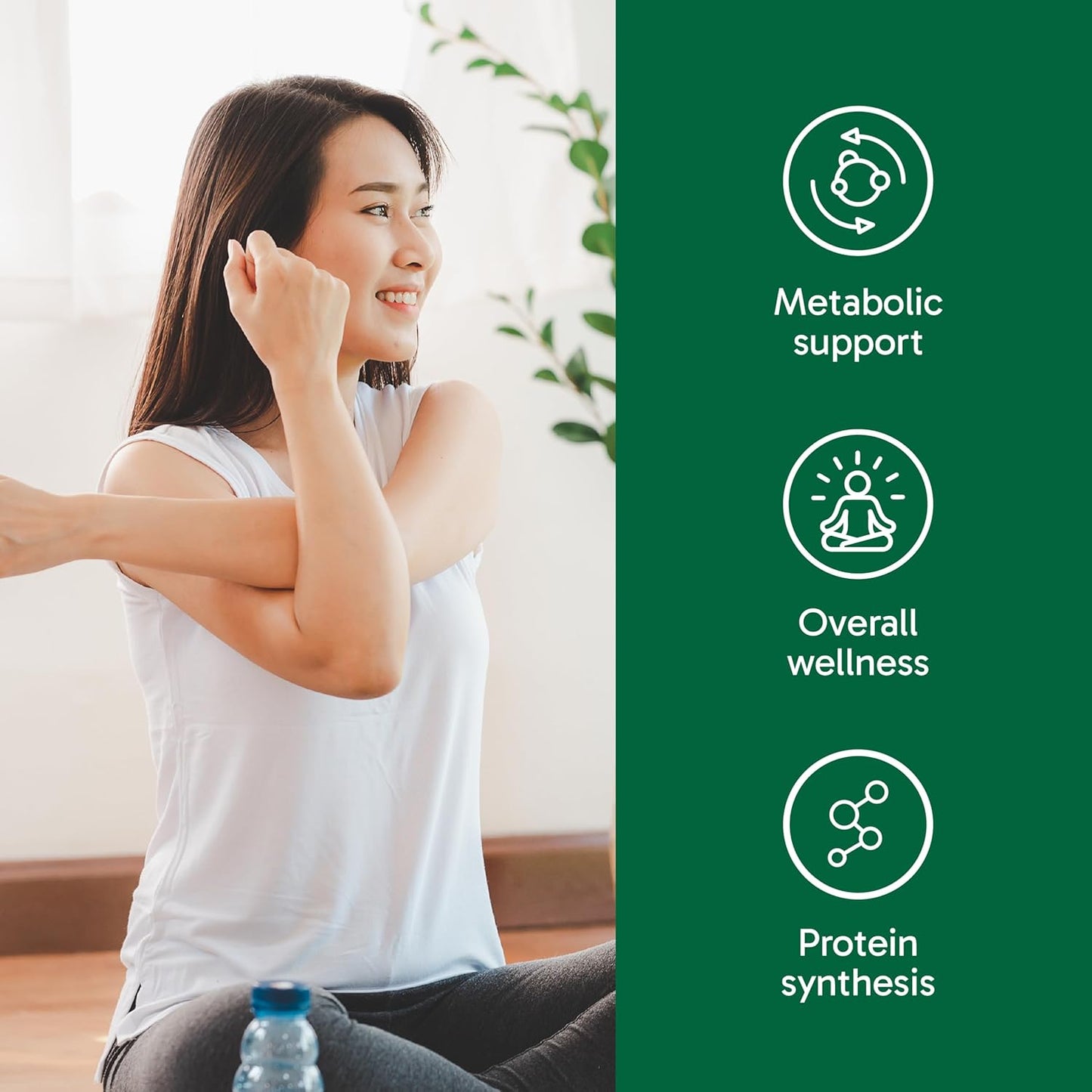 Organika 加拿大製造甘氨酸粉 - 蛋白質氨基酸 - 促進蛋白質合成、膠原蛋白形成、關節和肌肉健康、鎮靜作用 - 450克