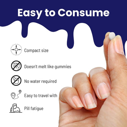 Nutrameltz 輔酶 Q10 (CoQ10) 促進心臟健康和血壓 - 速溶片 100 毫克 - 60 片