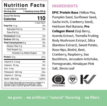 Sprout Living Epic Protein Pro 膠原蛋白，2 磅