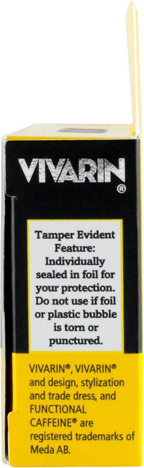 Vivarin 品牌警觉辅助剂，每盒 16 片（6 盒装） Vivarin 品牌警觉辅助剂，每盒 16 片（6 盒装） 1 片 0.5 公斤