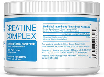 PEScience TruCreatine+ Creatine Monohydrate Powder, Micronized Creapure Creatine for Women & Men, Supports Muscle Growth, Strength & Recovery, Cognition, 30 Servings
