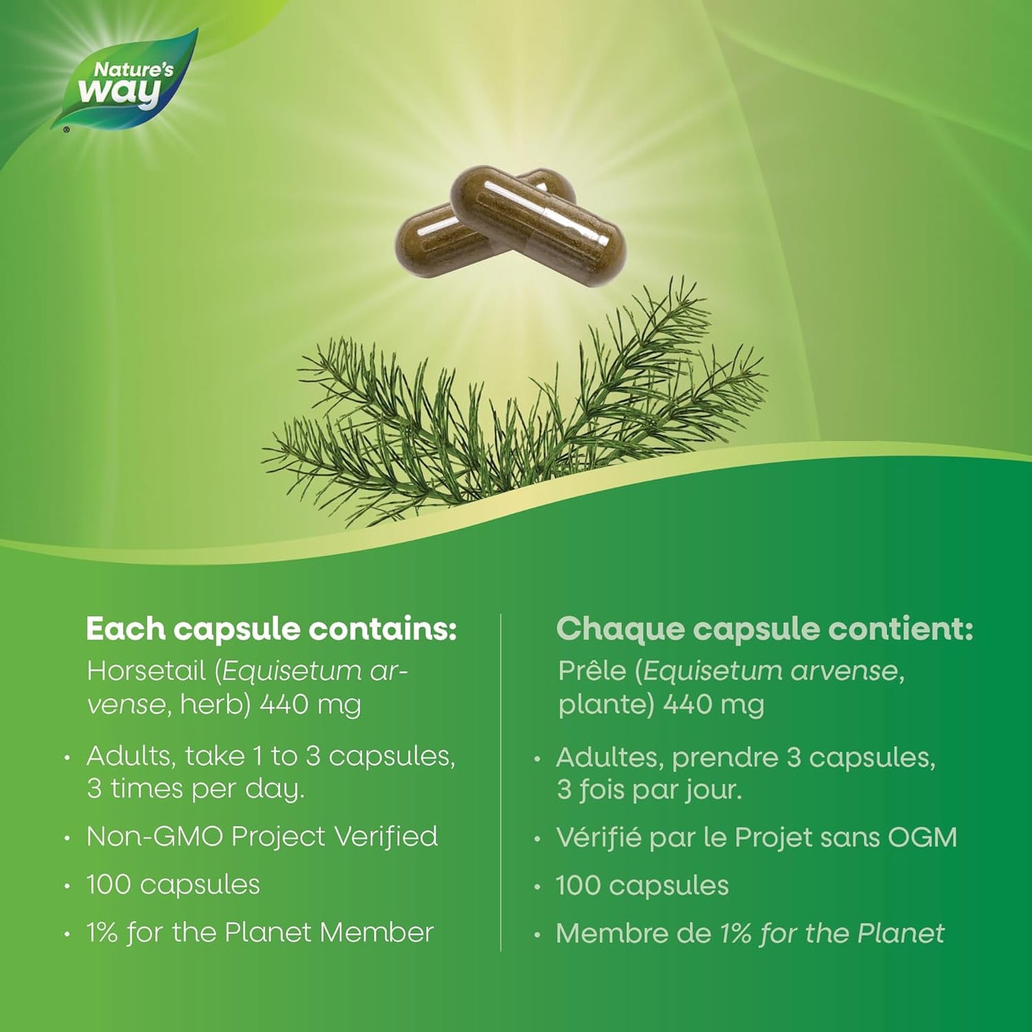 Nature's Way 馬尾草利尿素食膠囊，100 粒