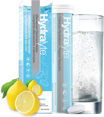 Hydralyte 泡騰電解質片 - 橙口味 20 片 & 泡騰電解質片 - 檸檬水口味 20 片