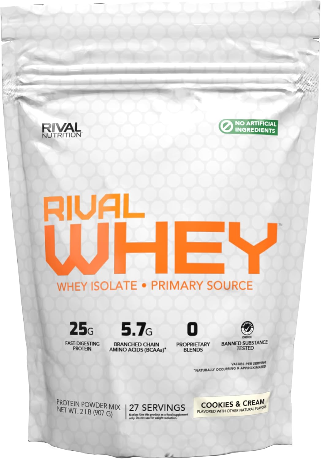 Rivalwhey Natural Cookies & Creme 2Lbs