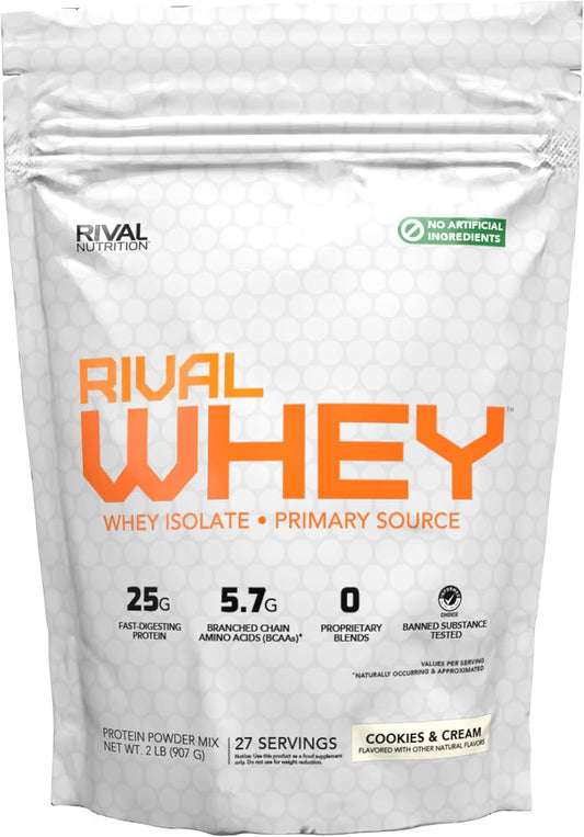 Rivalwhey Natural Cookies & Creme 2Lbs