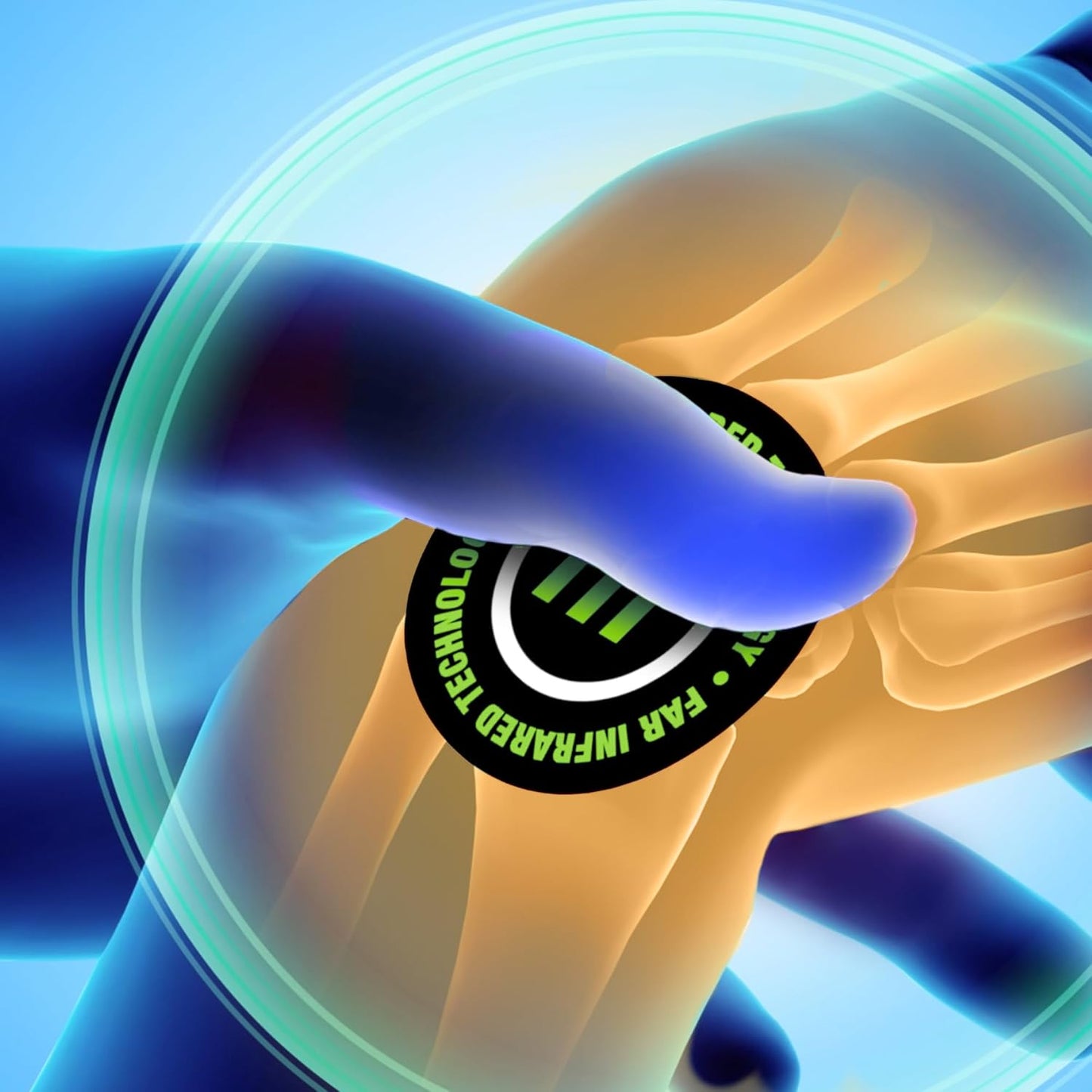 JointFlex FIT 远红外疗法贴片试用装，支持肌肉和关节的持续主动活动，每片长达 5 天，防水、不加热、无药物 - 3 片，1 片矩形/2 片圆形