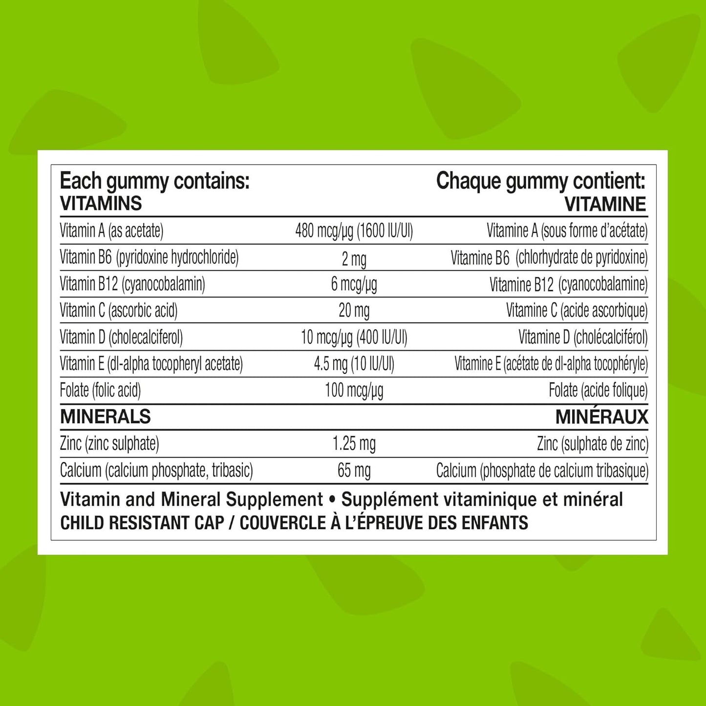 FLINTSTONES 活力兒童複合維生素軟糖 - 兒童複合維生素，含維生素 D 和鈣的兒童軟糖，不含人工甜味劑和阿斯巴甜，60 粒軟糖