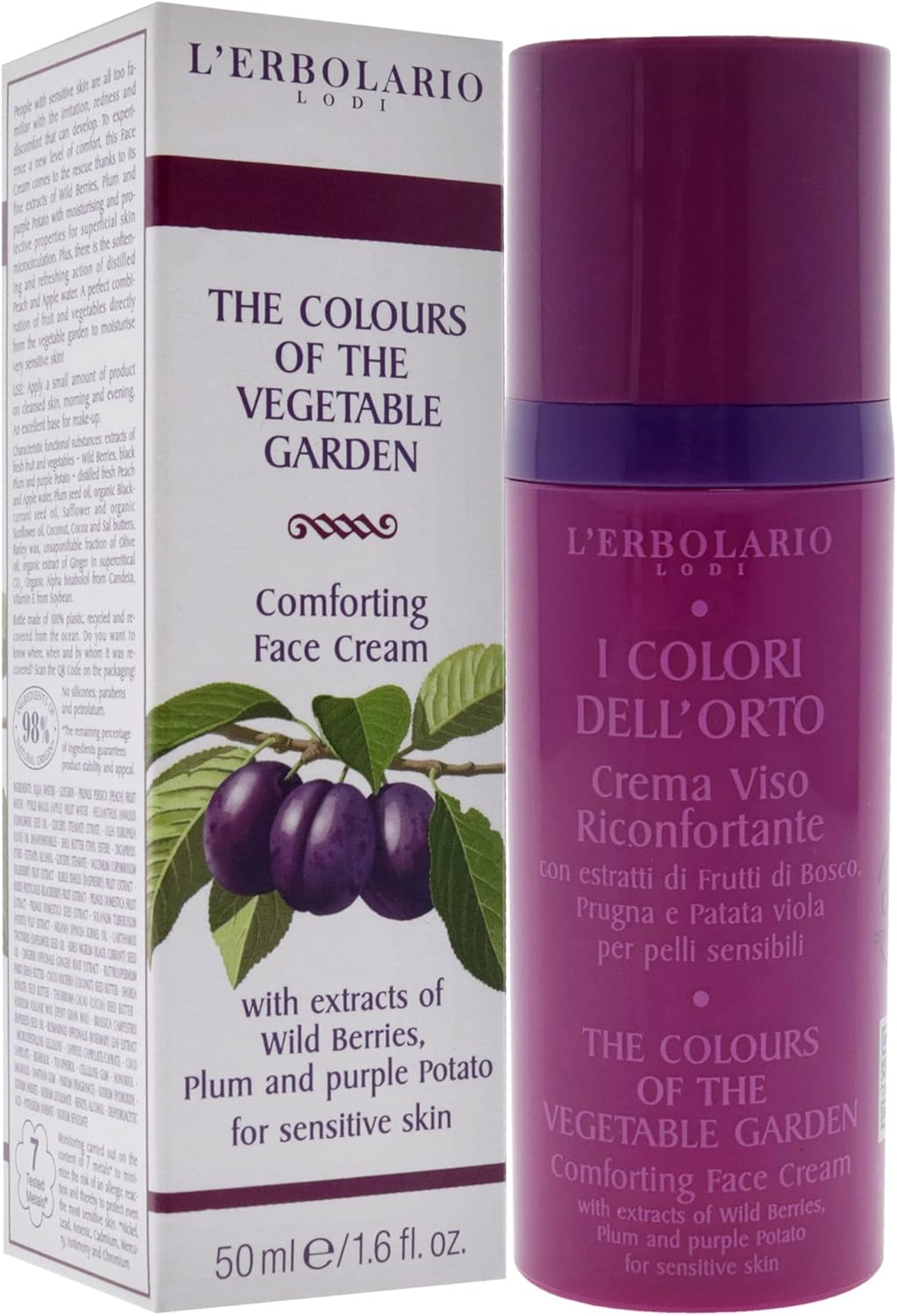 LErbolario The Colours of the Vegetable Garde - Conforting Face Cream Cream Women 1.6 oz